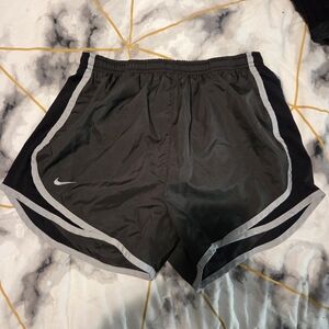 Nike Women's Black and Gray Athletic Shorts